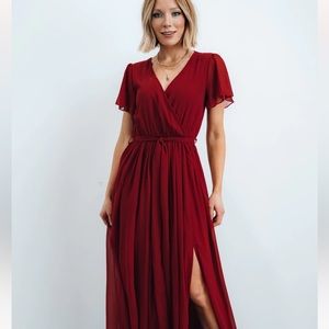 Brand New- Baltic Born Burgundy Maxi Dress